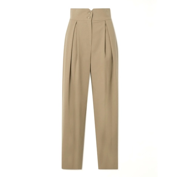 LE 17 SEPTEMBRE Pleated wool-blend straight-leg pants size 6 - Picture 1 of 11